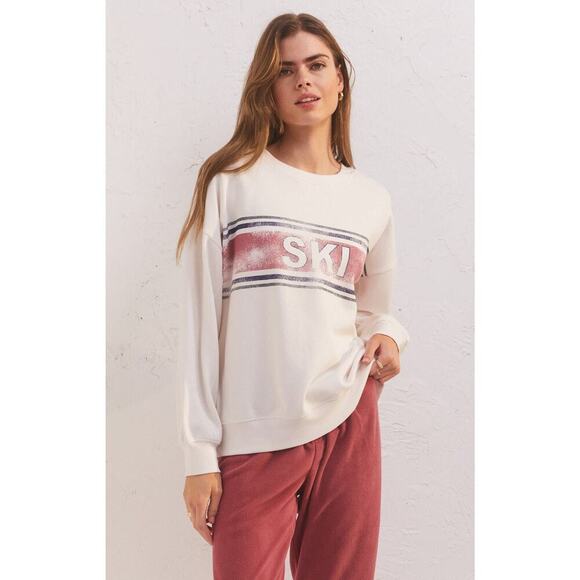 NEW Z Supply Ski Sweatshirt Sz Small $90 MSRP - Picture 1 of 2